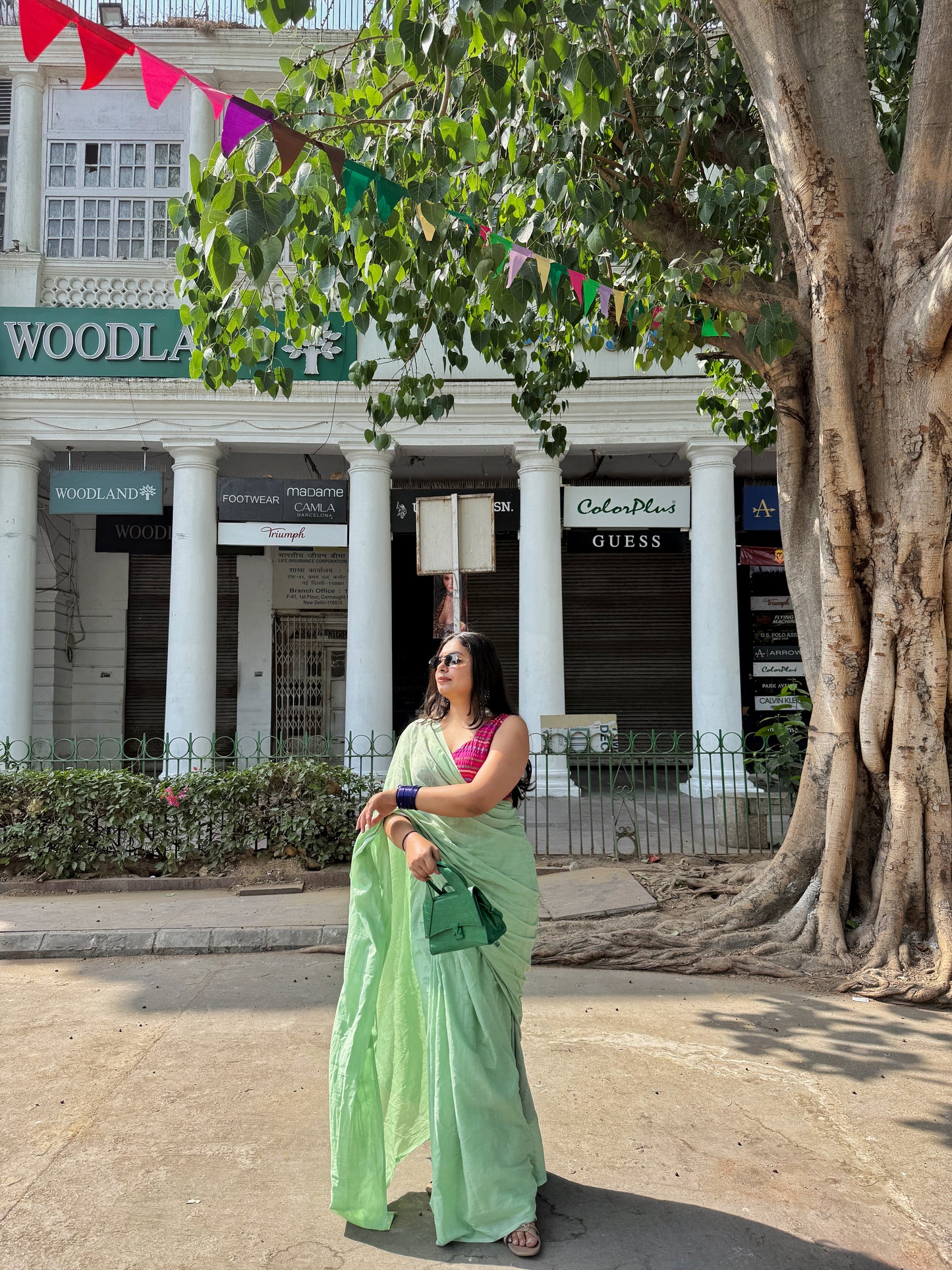 Plain Mul Cotton Saree