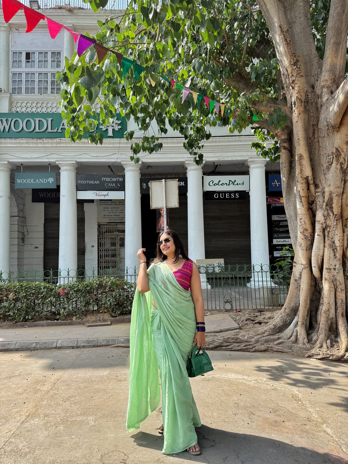 Plain Mul Cotton Saree
