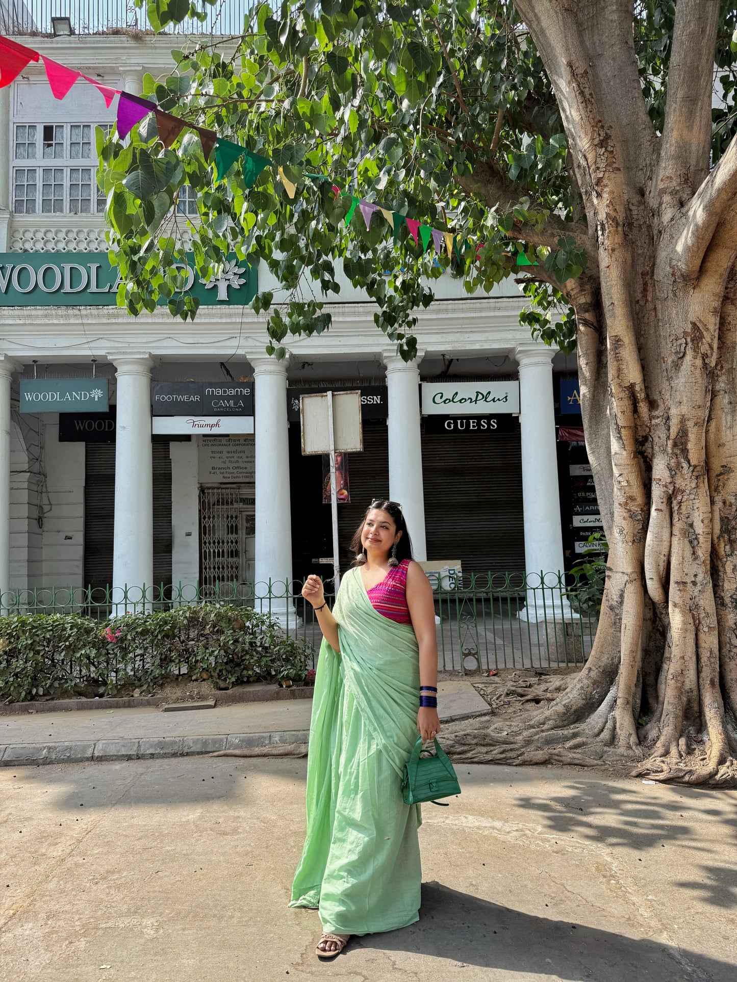 Plain Mul Cotton Saree