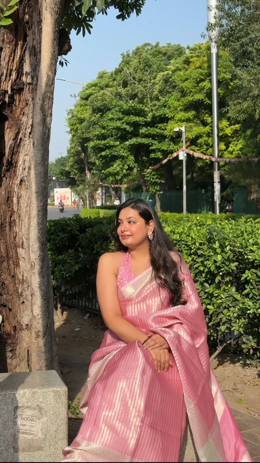 Ananya: Royal Pink Soft Tissue Silk Saree